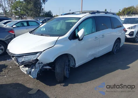 2025 Honda Odyssey Touring from USA, damaged, VIN 5FNRL6H83SB005645